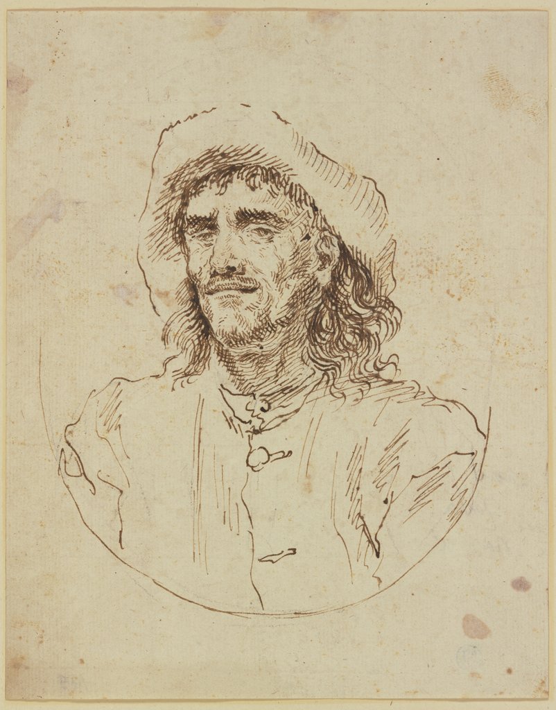 Brustbild eines Bauern mit Hut, Bartolomeo Gennari