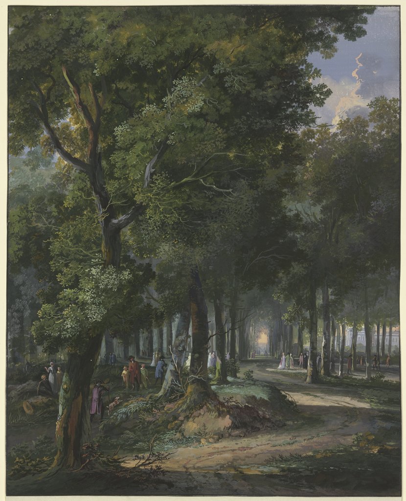 Spaziergänger im Haager Wald, Arie Lamme