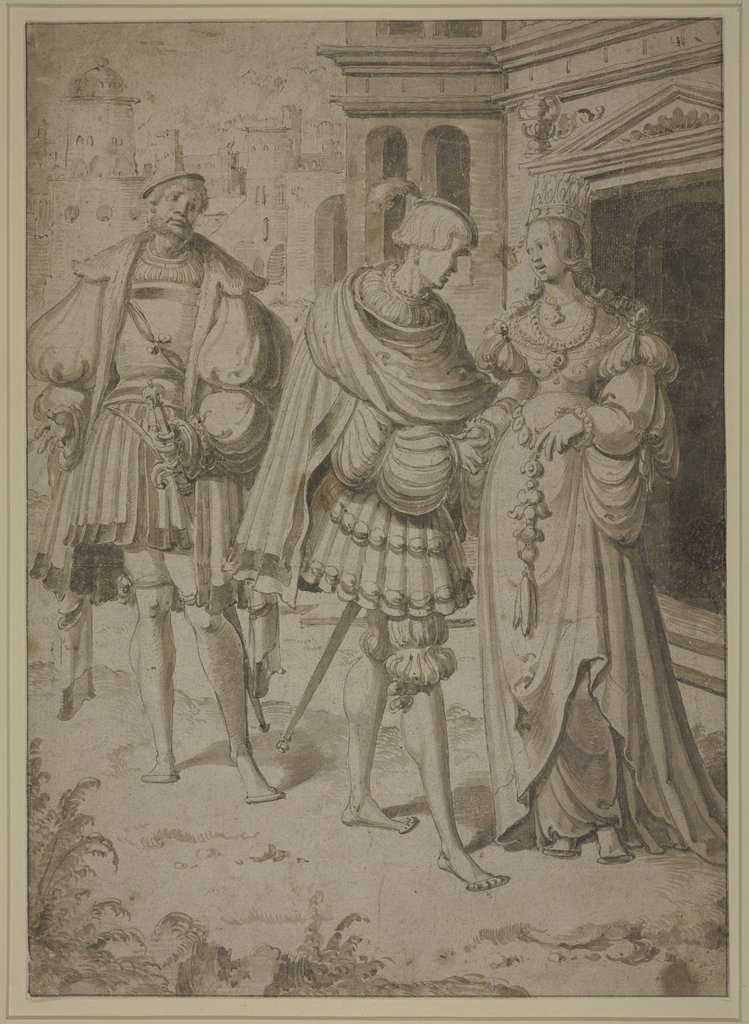 Galantes Paar, Niederländisch, 16. Jahrhundert, Aert Claesz;   ?