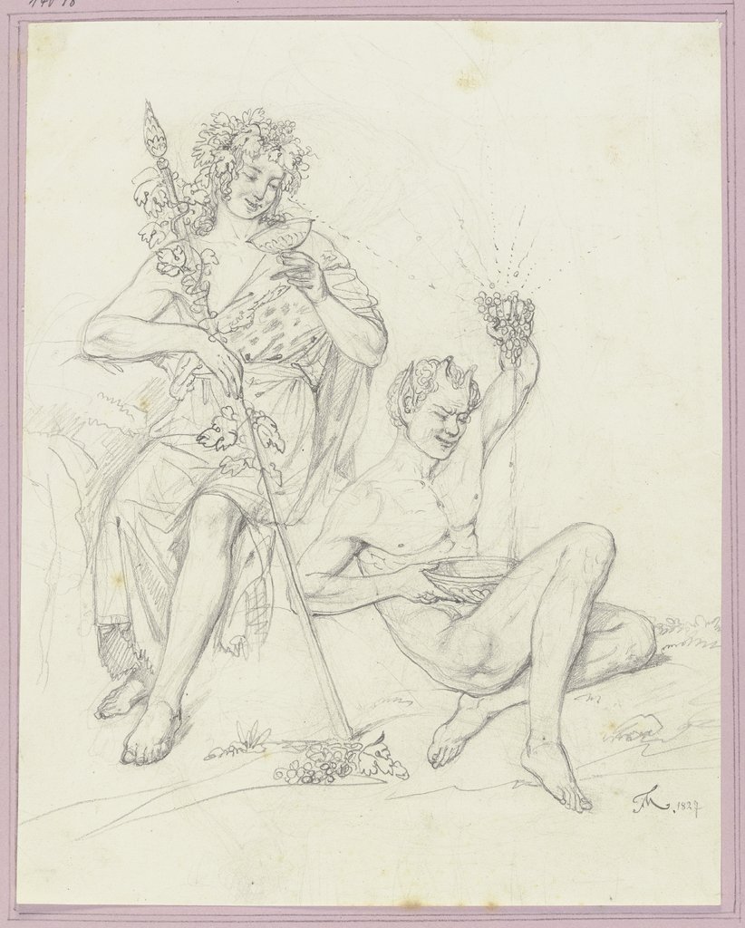 Bacchus und Faun, Friedrich Moosbrugger