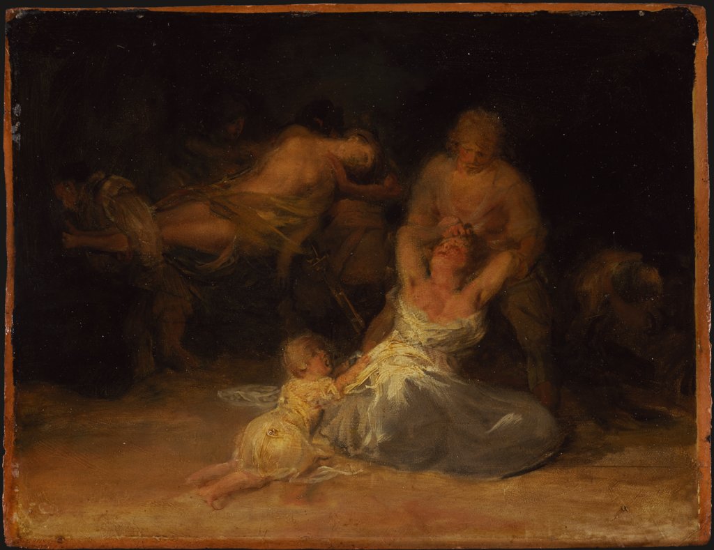 Gewaltszene gegen zwei Frauen, Francisco de Goya;   ?