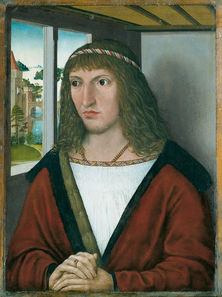 Bildnis eines jungen Mannes (Friedrich der Weise von Sachsen?), Nürnberger Meister um 1490