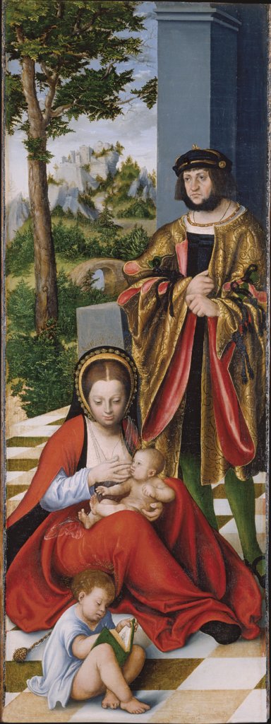 Maria Kleophas und Alphäus (mit den Zügen Friedrichs des Weisen), sowie zwei ihrer Söhne, Lucas Cranach d. Ä.