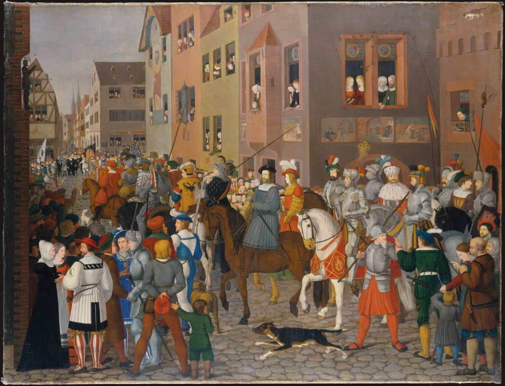 Der Einzug des Königs Rudolf von Habsburg in Basel 1273, Franz Pforr