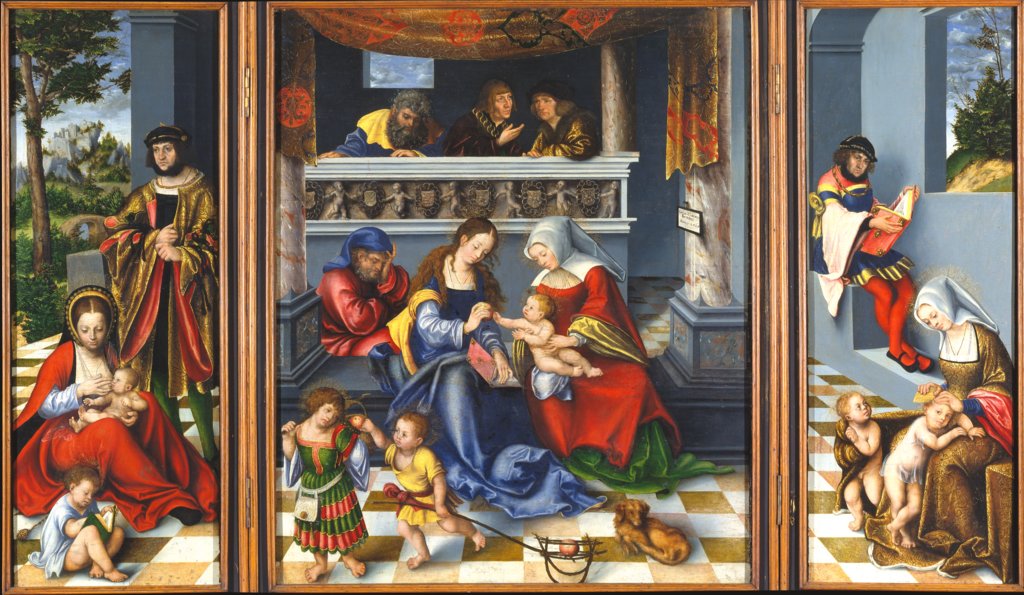 Die Heilige Sippe ("Torgauer Altar"), Lucas Cranach d. Ä.