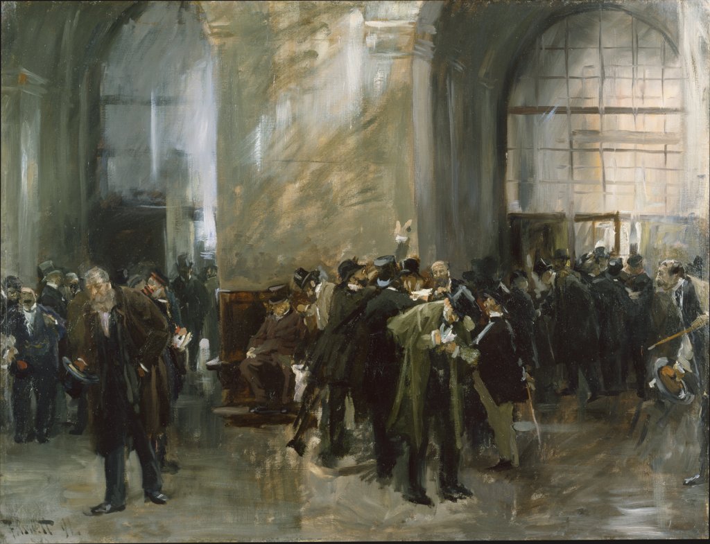 In der Börse, Ferdinand Brütt