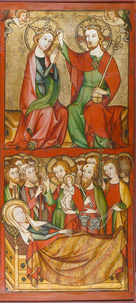 Coronation and Death of the Virgin, Rhenish Master ca. 1330