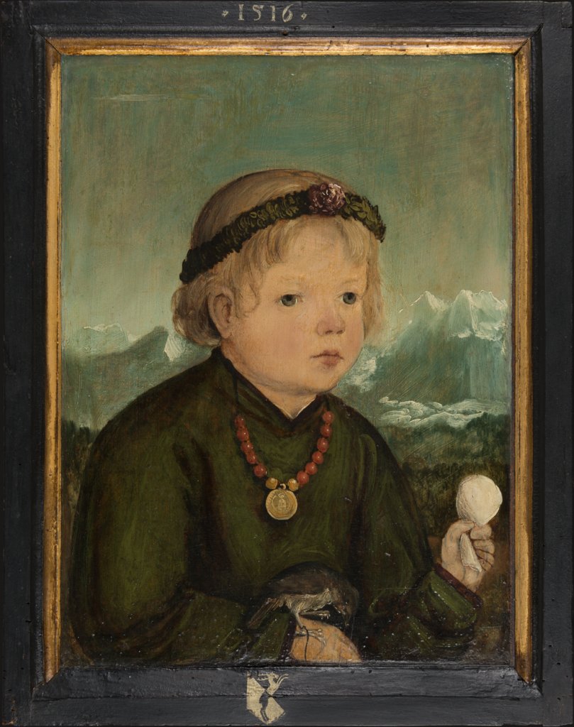 Bildnis des Ruprecht Thenn (1512-1545), Meister der Thennschen Kinderbildnisse, Wolf Huber;  Werkstatt ?