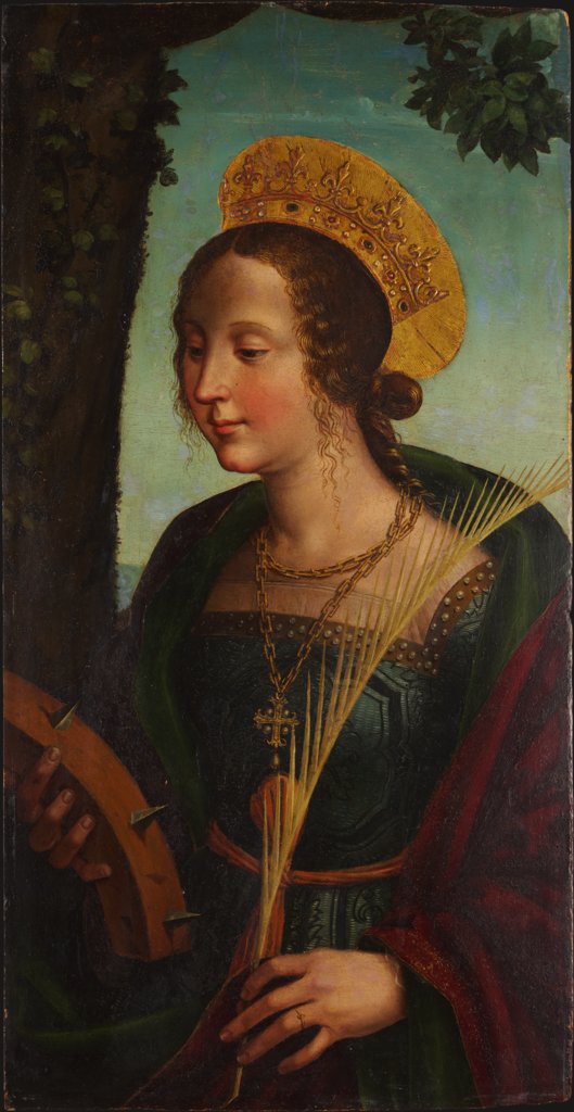 Die Heilige Katharina von Alexandrien, Piemonteser Meister um 1515