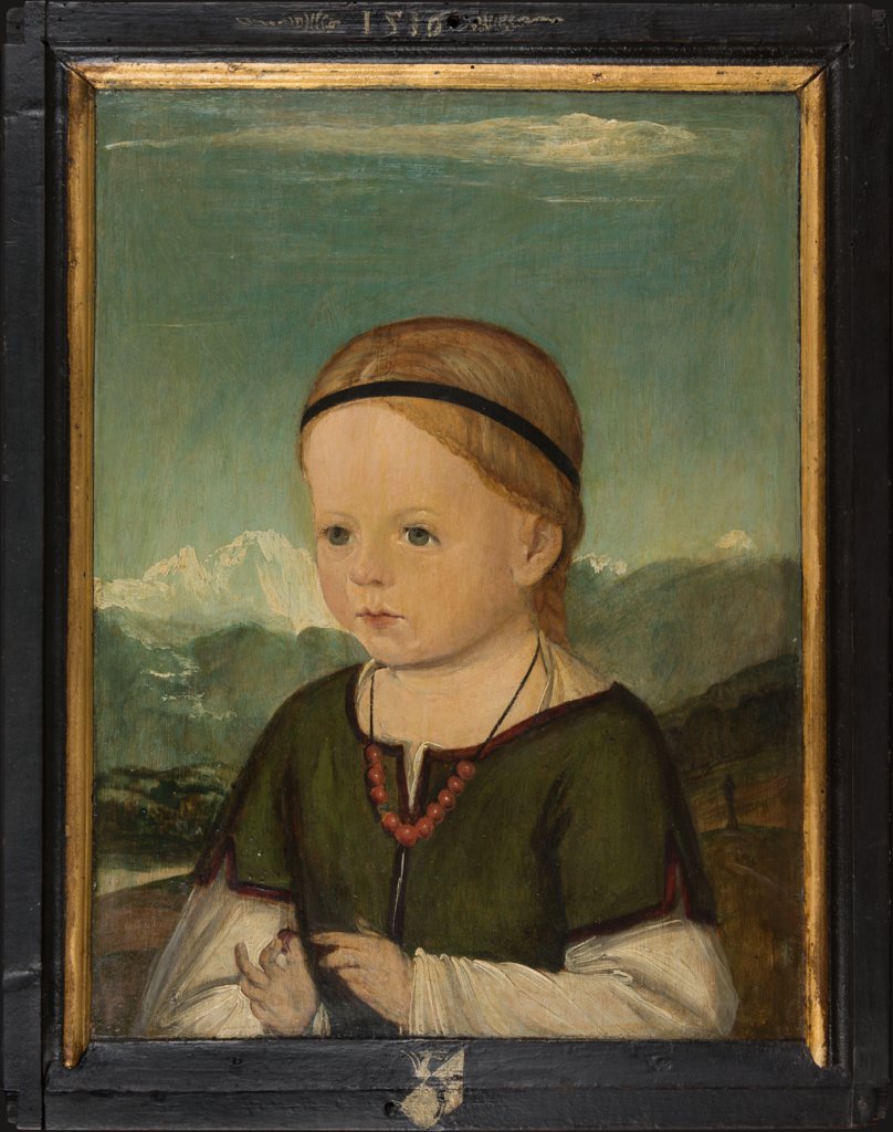 Bildnis der Barbara Thenn (1513-1542), Meister der Thennschen Kinderbildnisse, Wolf Huber;  Werkstatt ?