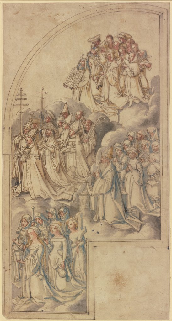 Innenseite des rechten Flügels eines Allerheiligenaltars, Hans Holbein d. Ä.;  Umkreis