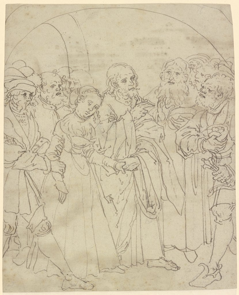 Christus und die Ehebrecherin, Lucas Cranach d. Ä.