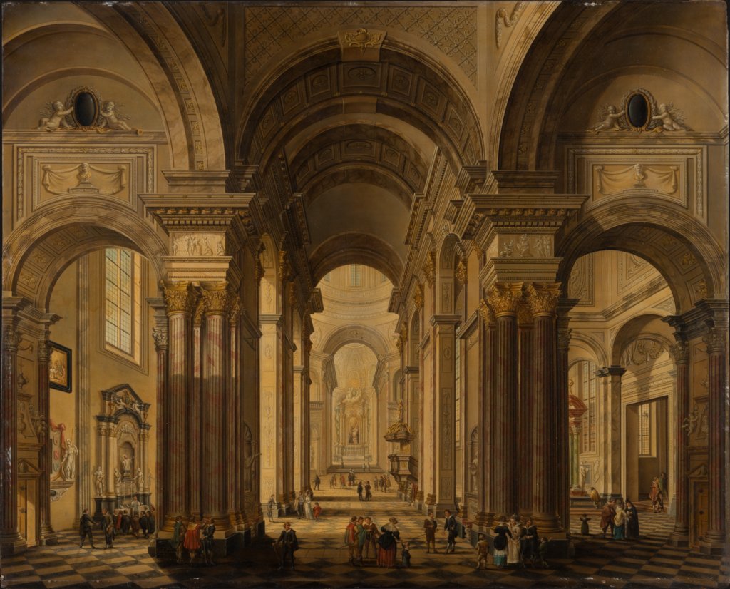 Inneres einer Barockkirche, Johann Ludwig Ernst Morgenstern