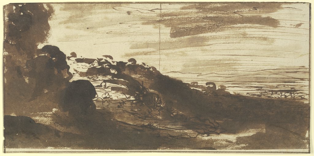 Landschaft, Hendrik Goudt, nach Adam Elsheimer