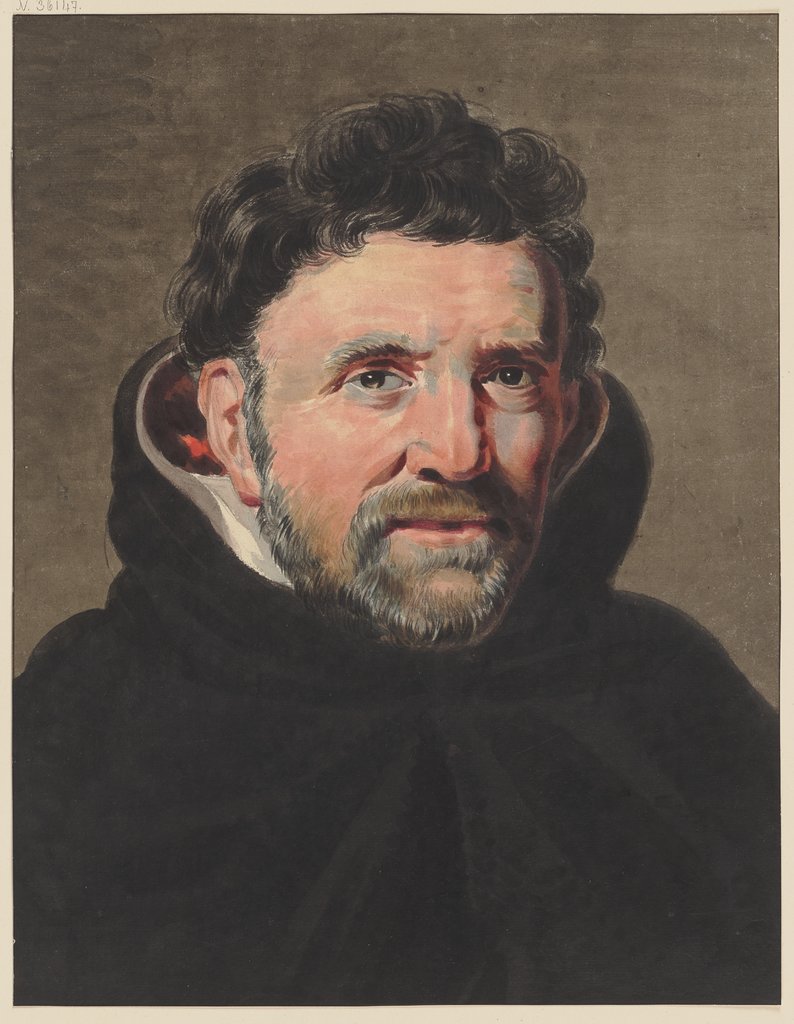 Brustbild eines Dominikanermönches, Jan Gerard Waldorp, nach Peter Paul Rubens