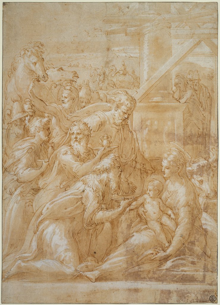 Die Anbetung der Könige, Parmigianino