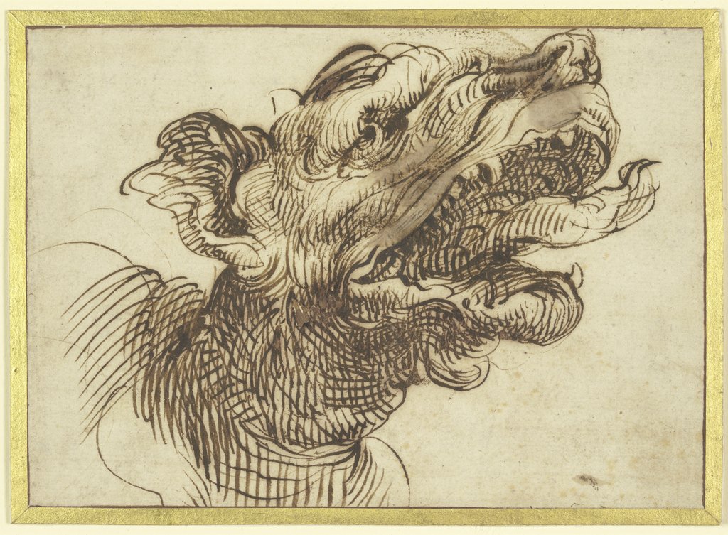 Dragon's head, Bartolomeo Passarotti;  school, Tiburzio Passarotti