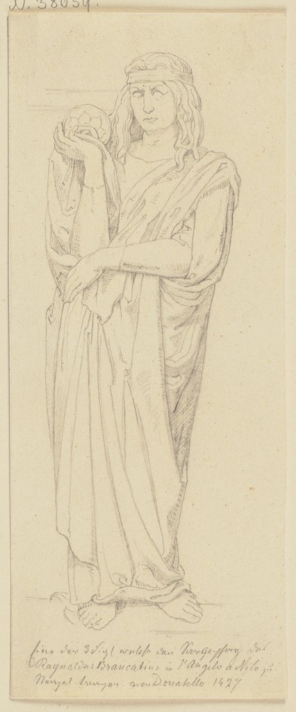 Trägerfigur vom Sarkophag des Rinaldo Brancaccio, Deutsch, 19. Jahrhundert, nach Donatello