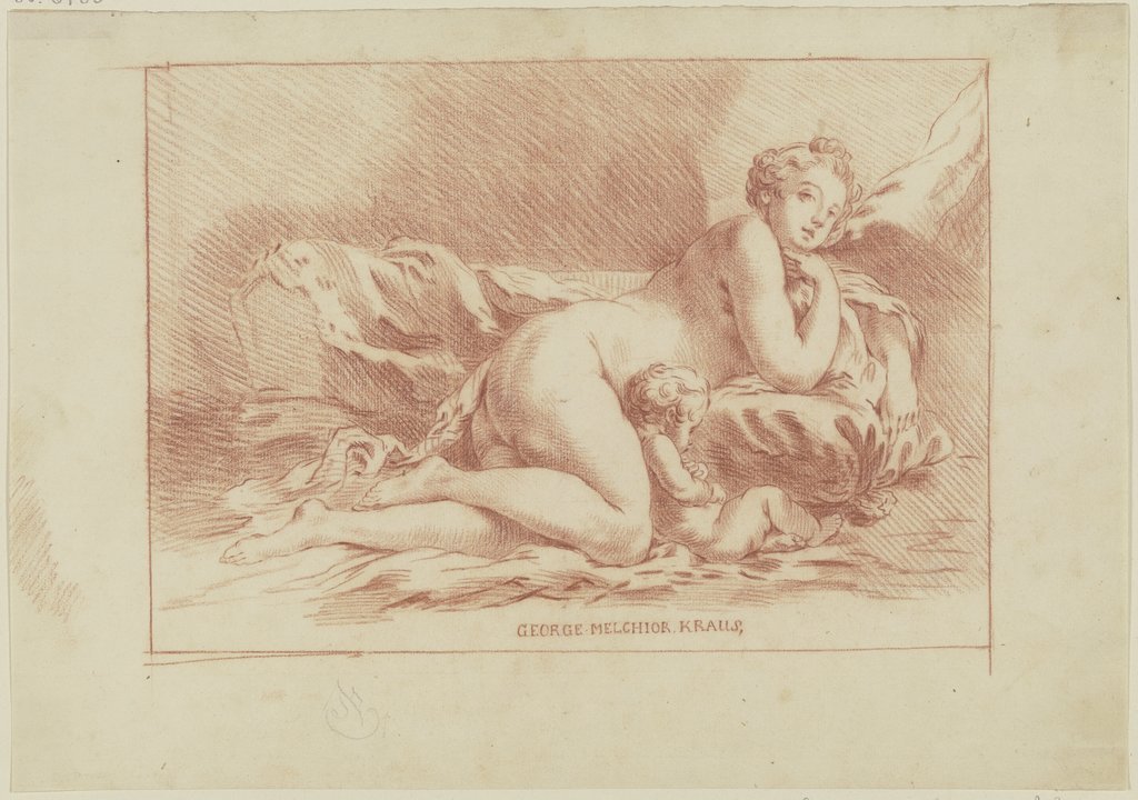 Venus und Amor, Georg Melchior Kraus, nach Gilles Demarteau, nach François Boucher
