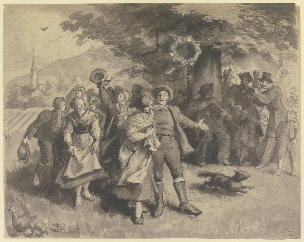 Tanzende Bauern, Theodor Alt
