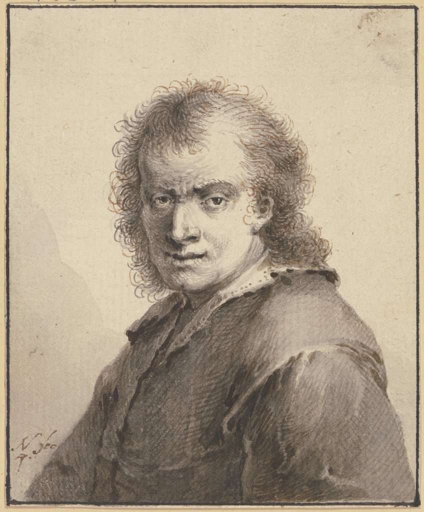 Brustbild eines bartlosen Mannes, Johann Andreas Benjamin Nothnagel