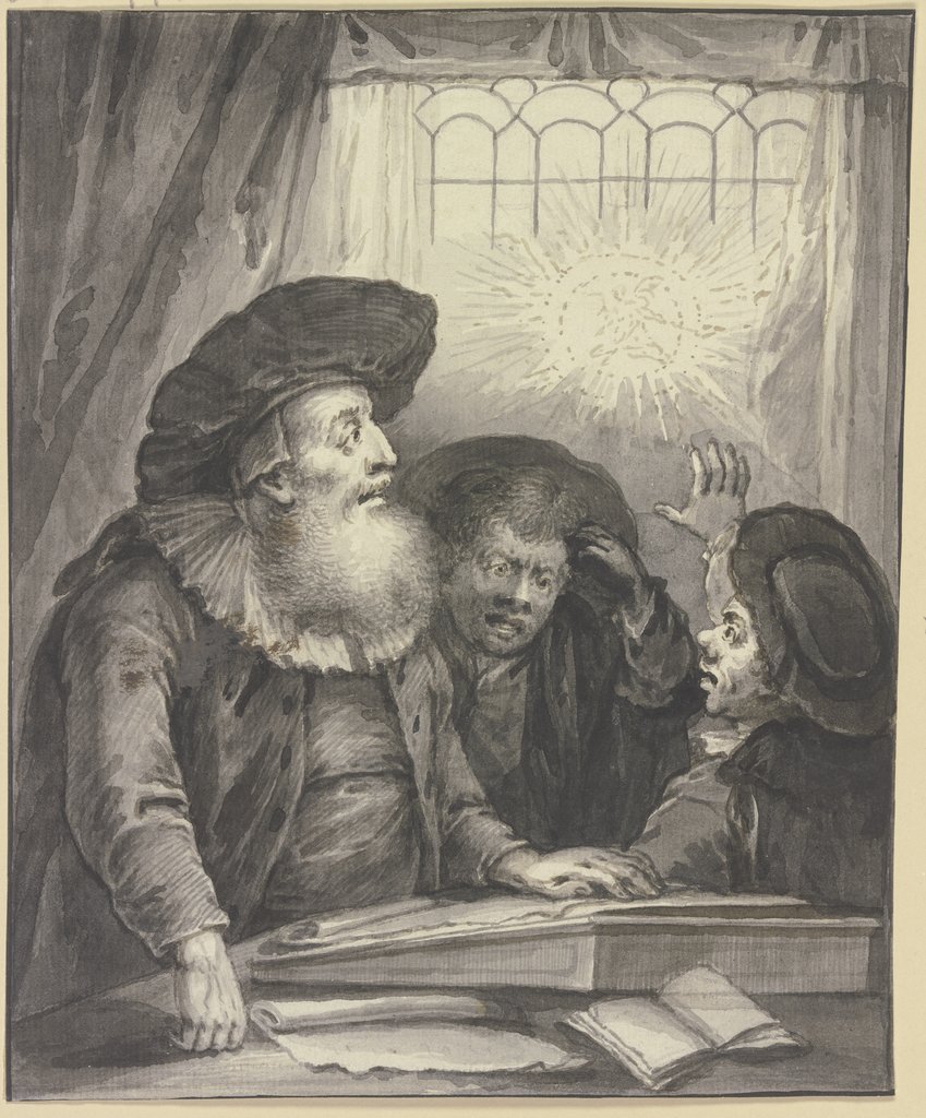 Rabbi Naphtali Ben Cohen mit zwei Schülern, Johann Andreas Benjamin Nothnagel