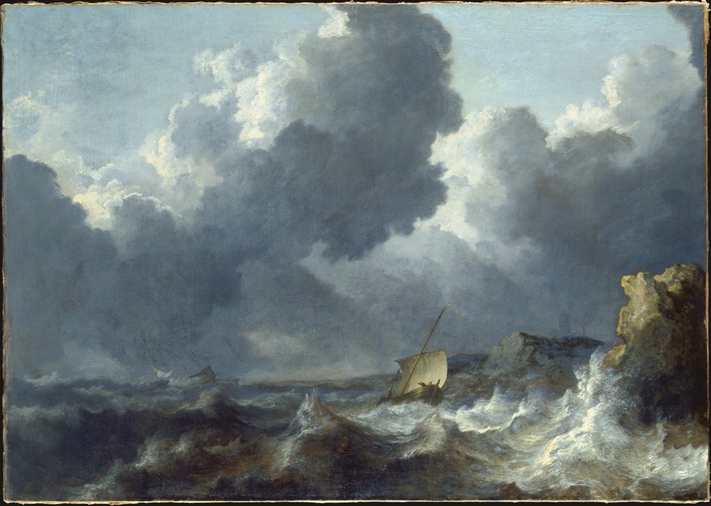 Stormy Sea, Allaert van Everdingen