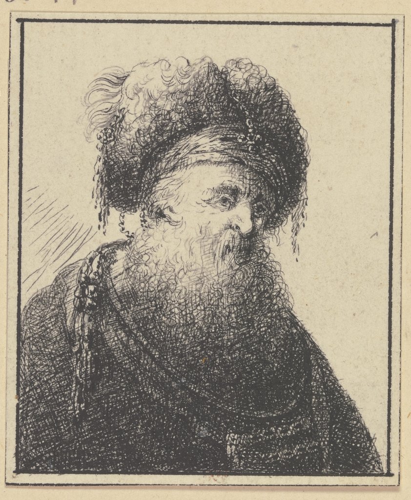Kopf eines Orientalen nach rechts, Johann Georg Trautmann