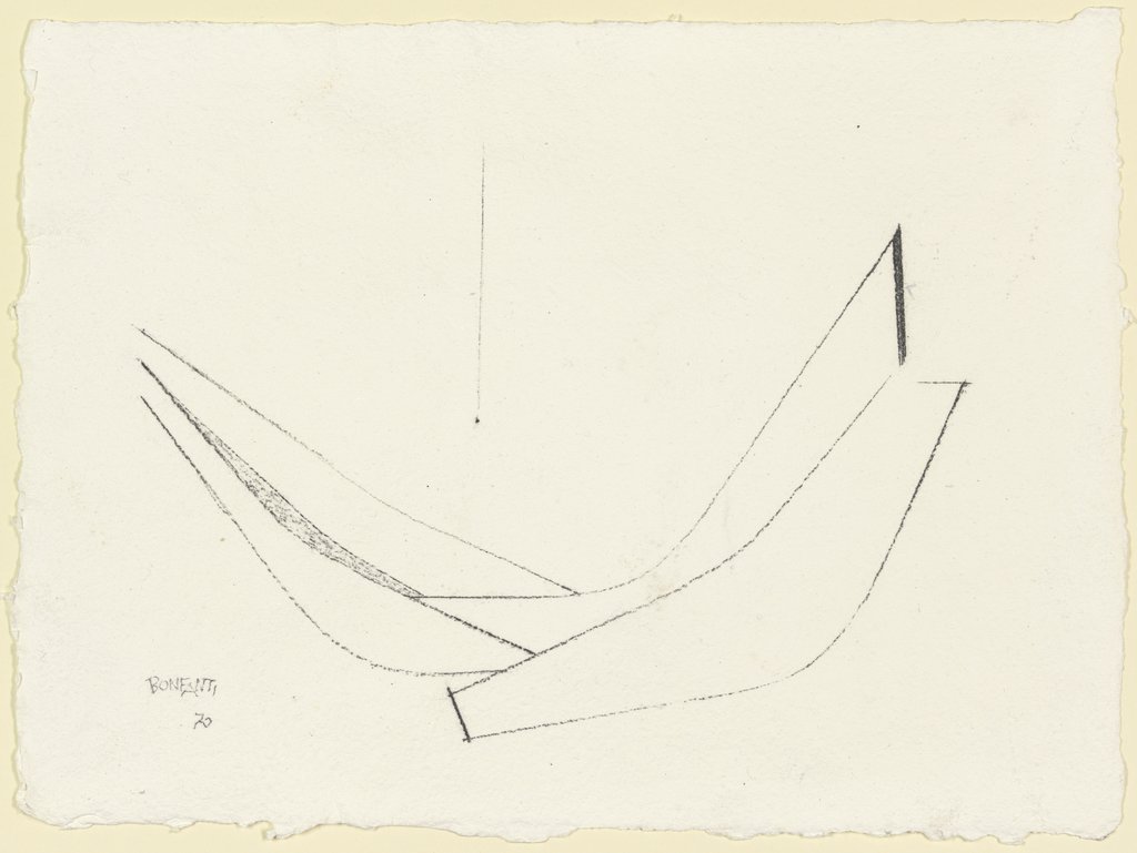 Zeichnung zur Mappe "6 eaux fortes originals", Arturo Bonfanti