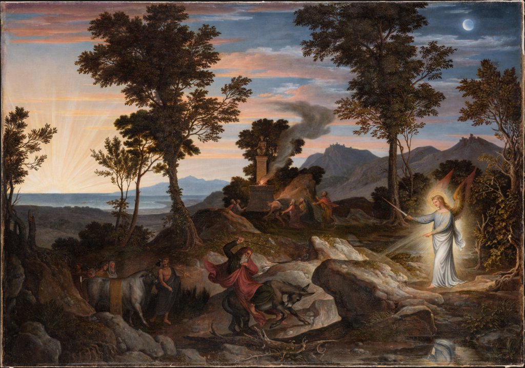 Landschaft mit dem Propheten Bileam und seiner Eselin, Joseph Anton Koch