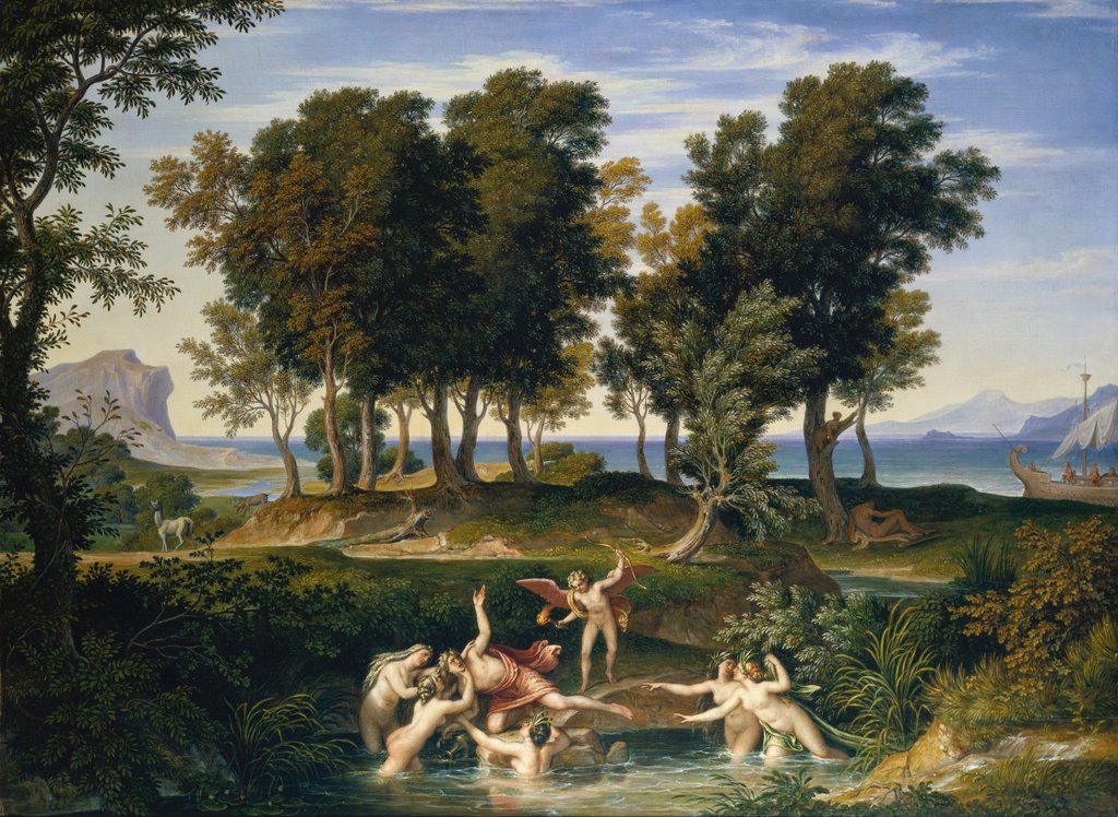 Landschaft mit dem Raub des Hylas, Joseph Anton Koch