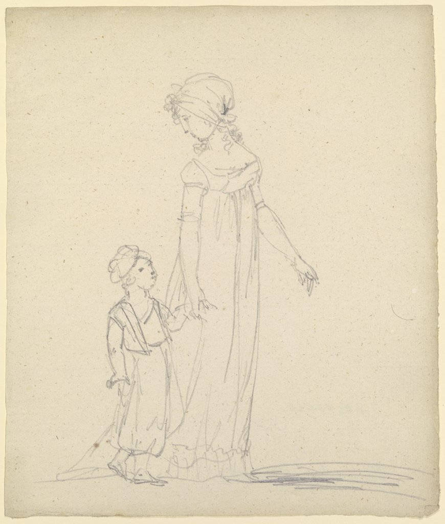 Junge Frau mit Kind, Gottfried Schadow