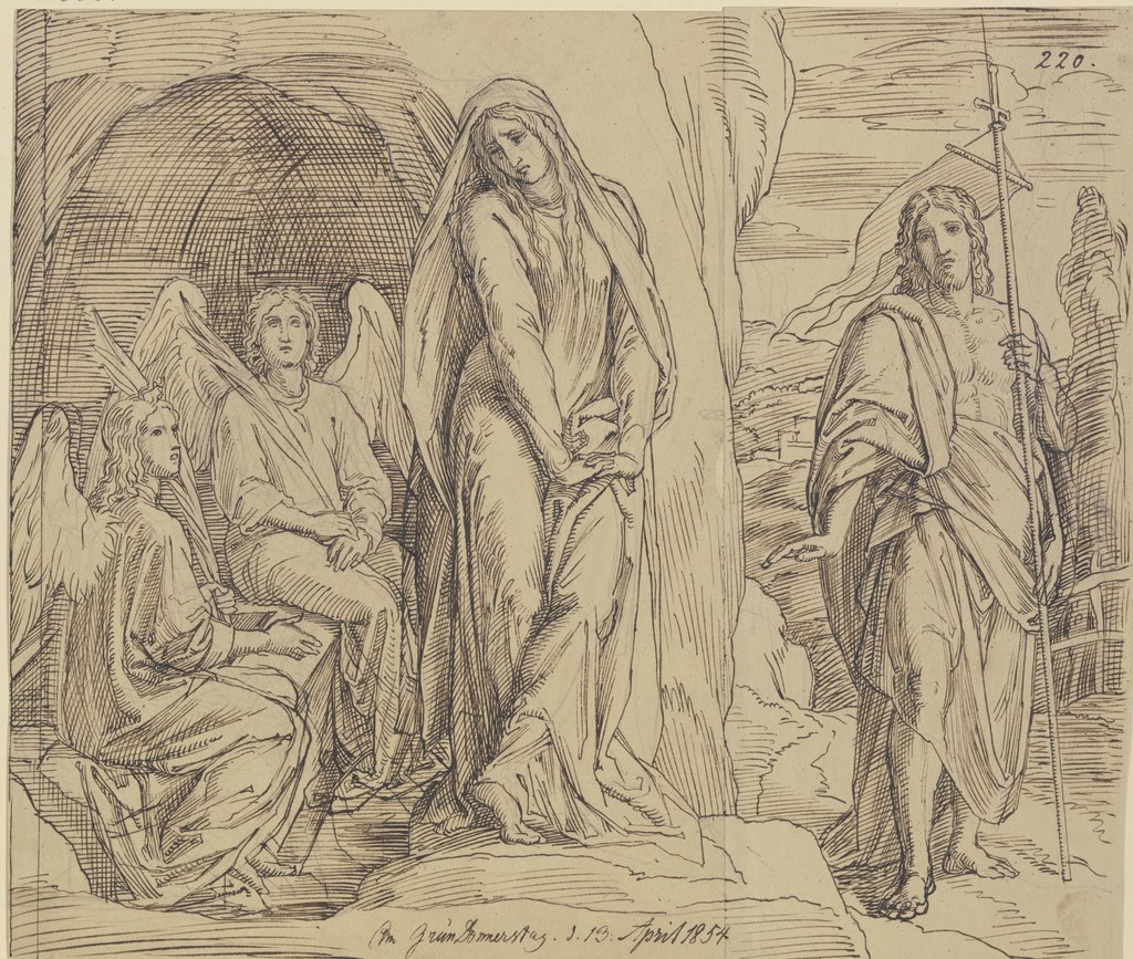 Maria Magdalena am Grabe Christi, Julius Schnorr von Carolsfeld