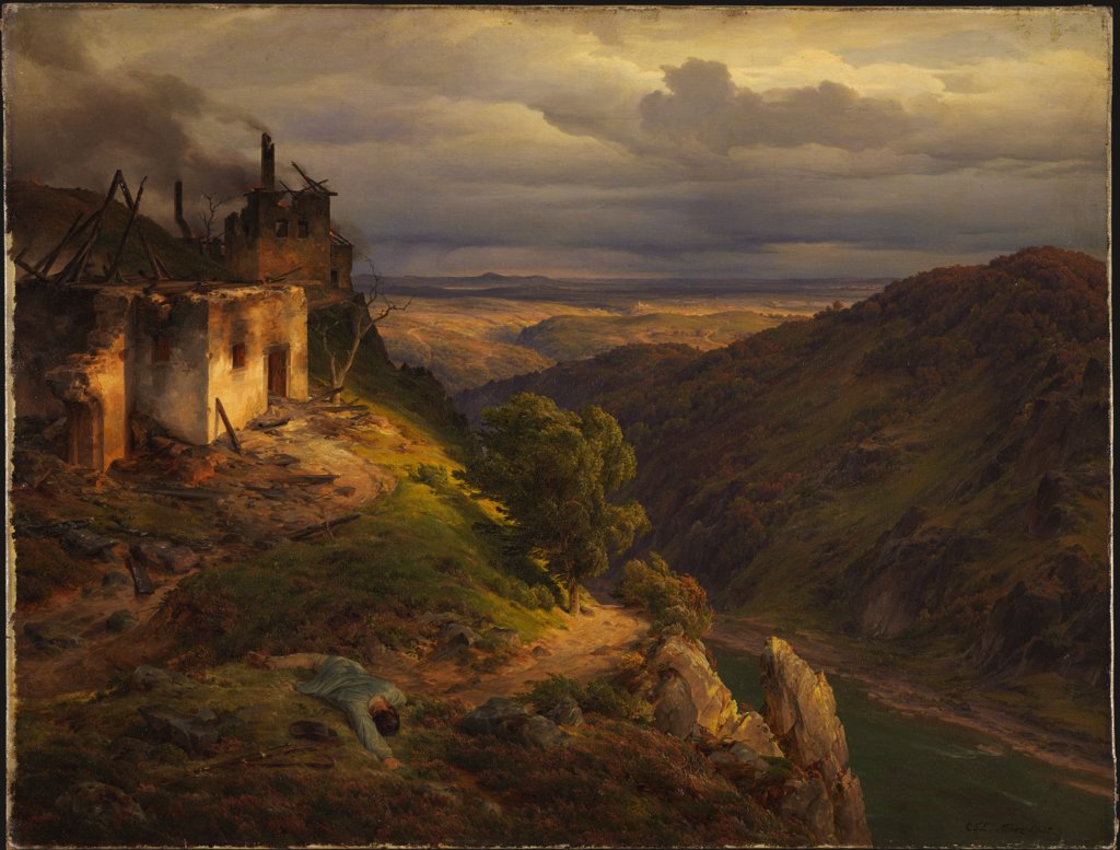 Landschaft, Carl Friedrich Lessing