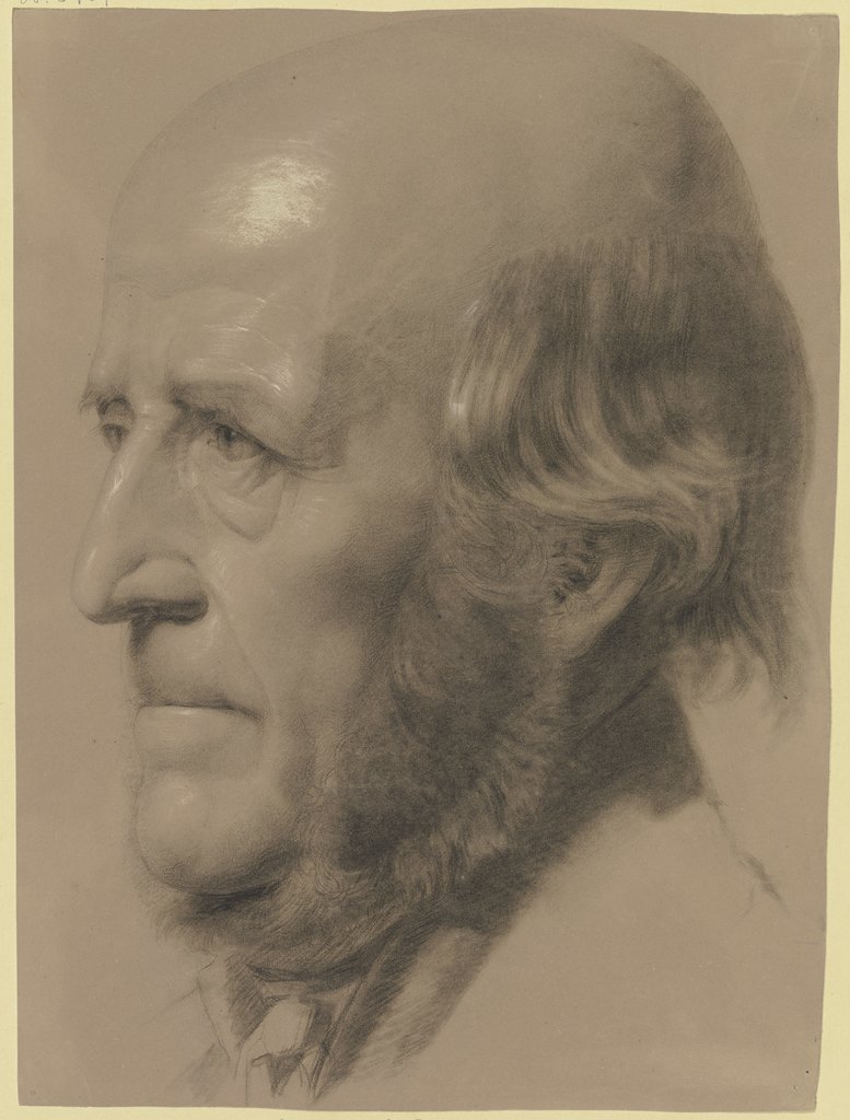 Bildnis eines Mannes im Profil nach links, Hermann Pistor