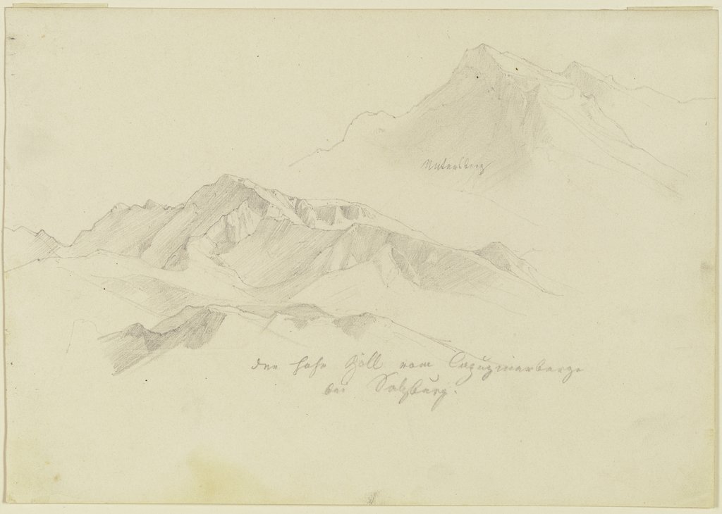 Das Göllmassiv mit dem Untersberg, Friedrich Preller d. Ä.