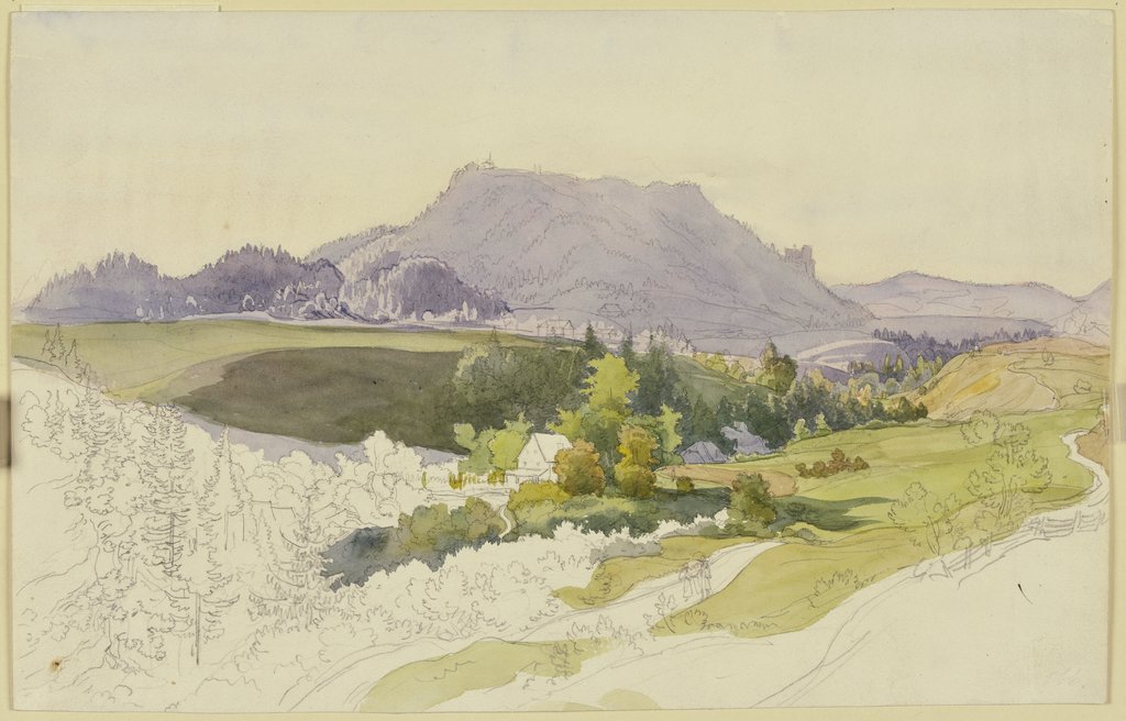 Berglandschaft (Landschaft bei Graz, Steiermark?), Ernst Welker