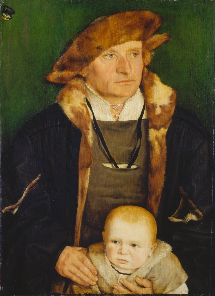 Bildnis des Hans Urmiller mit seinem Sohn, Barthel Beham