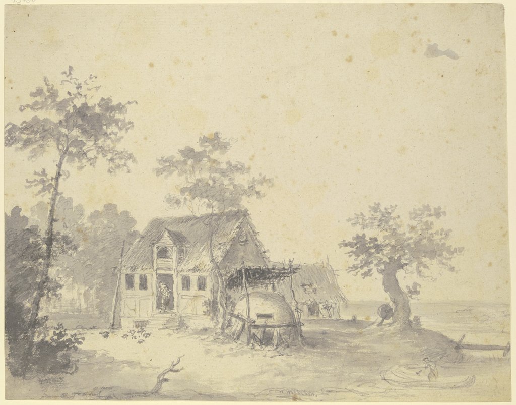 Landschaft mit Bauernhaus, Carl Friedrich von Rumohr