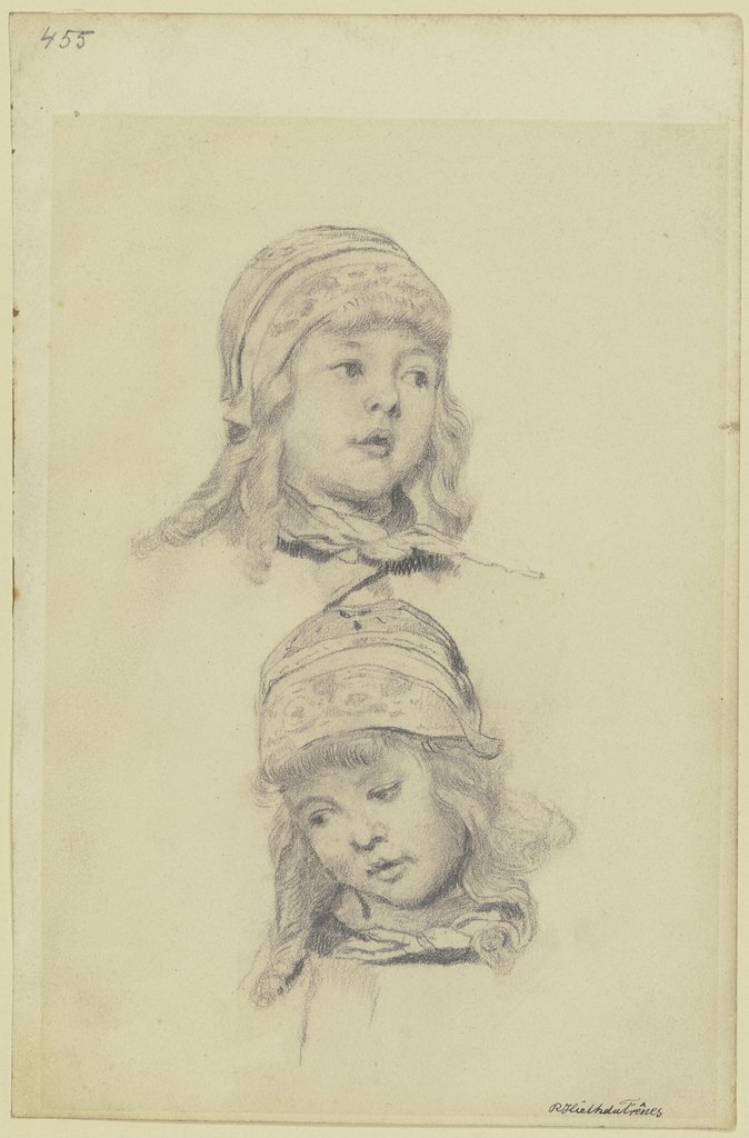 Kopf eines kleinen Mädchens in zwei Ansichten, Rudolf Hirth du Frênes