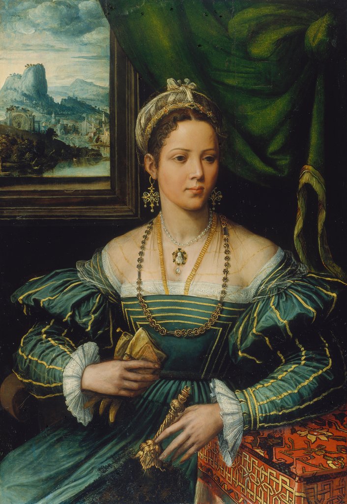 Bildnis einer Dame, Girolamo da Carpi;   ?