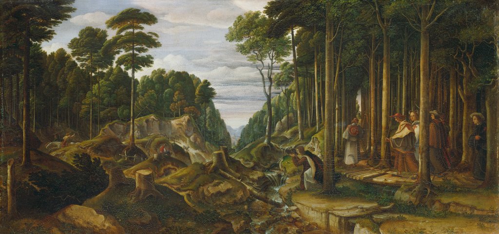Pilgerzug im Walde, Ferdinand Olivier