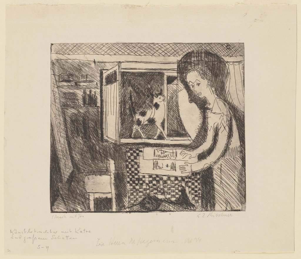 Selbstbildnis im Atelier, Ernst Ludwig Kirchner