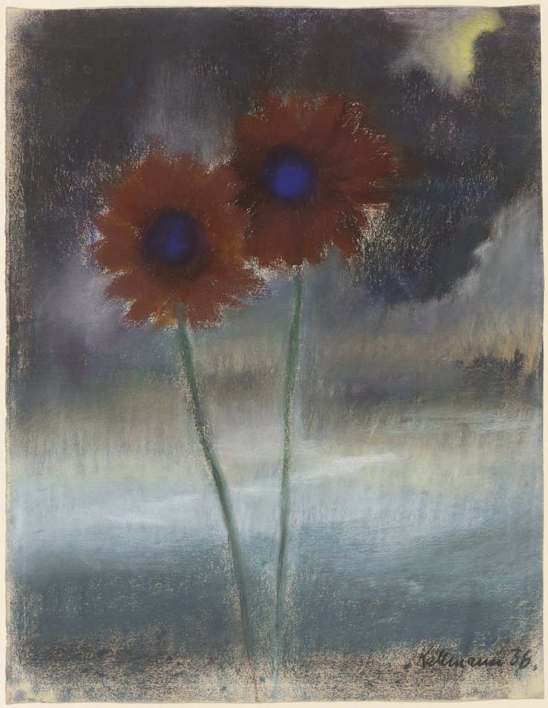 Zwei braune Blumen, Hans Jürgen Kallmann