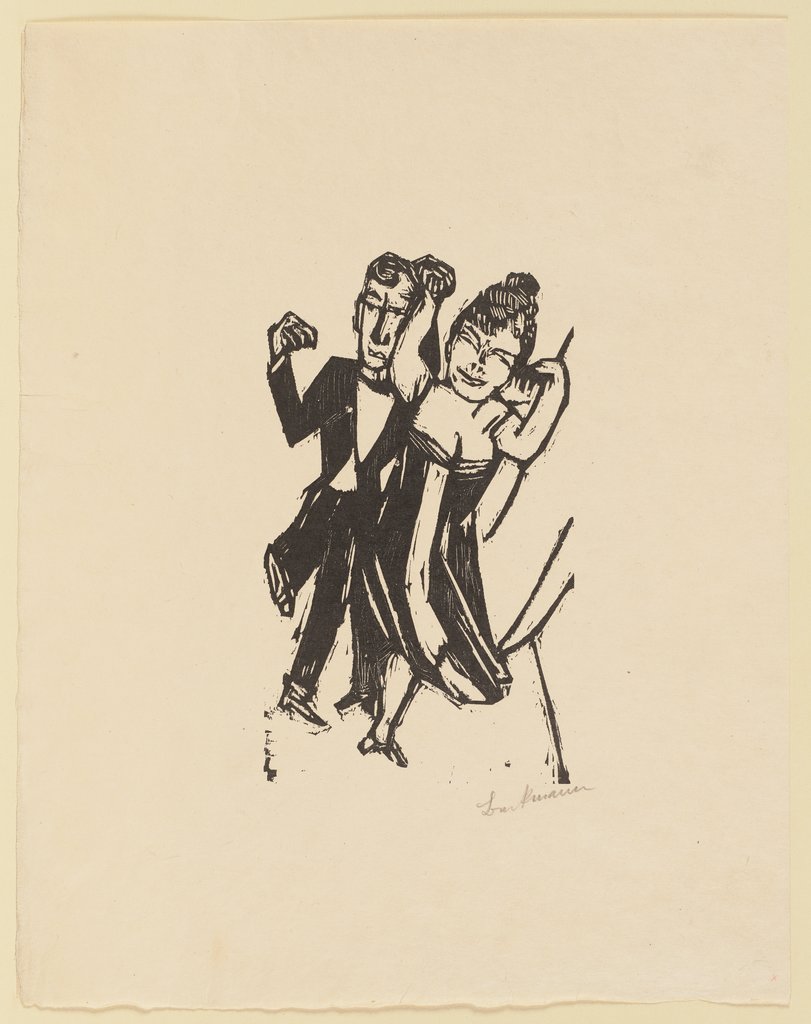 Small Dancing Couple, Max Beckmann