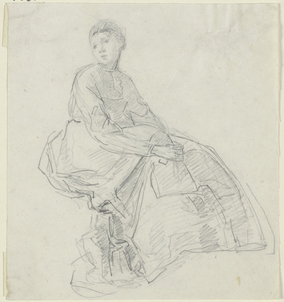 Sitzende Frau, Anton Burger