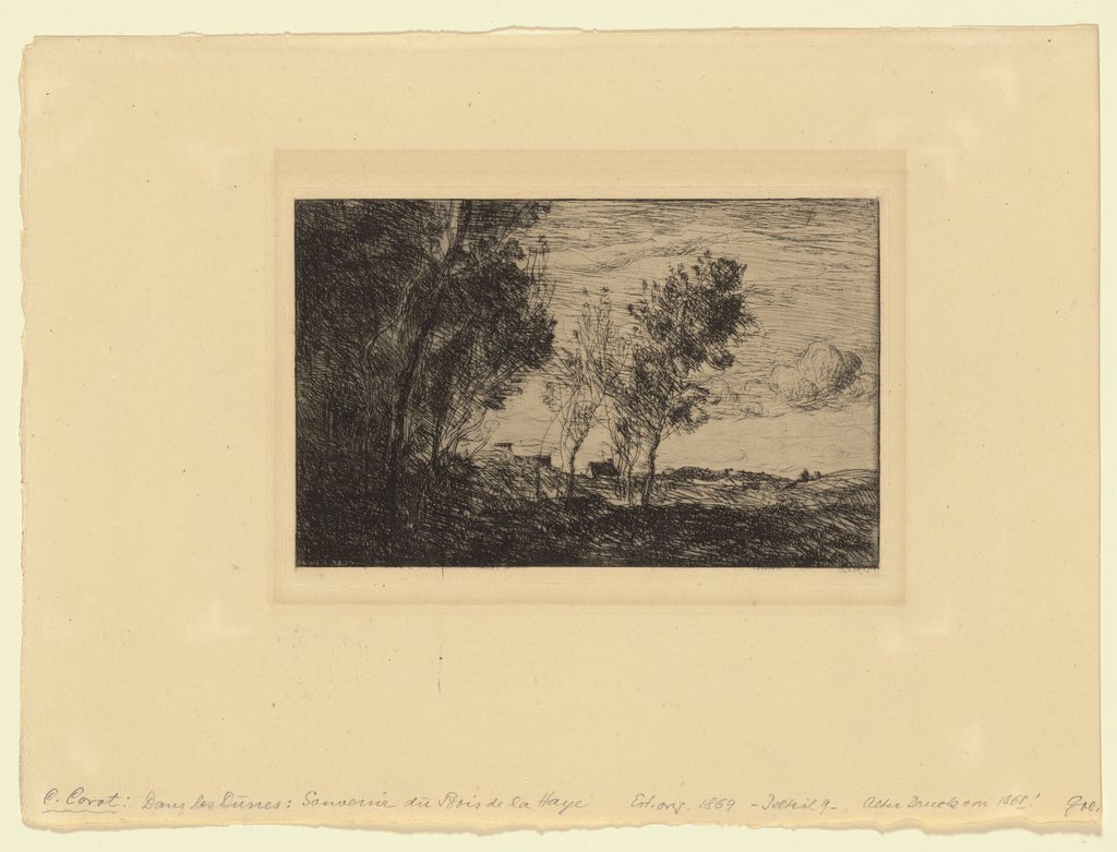 Dans les Dunes: Souvenir du Bois de La Haye, Camille Corot