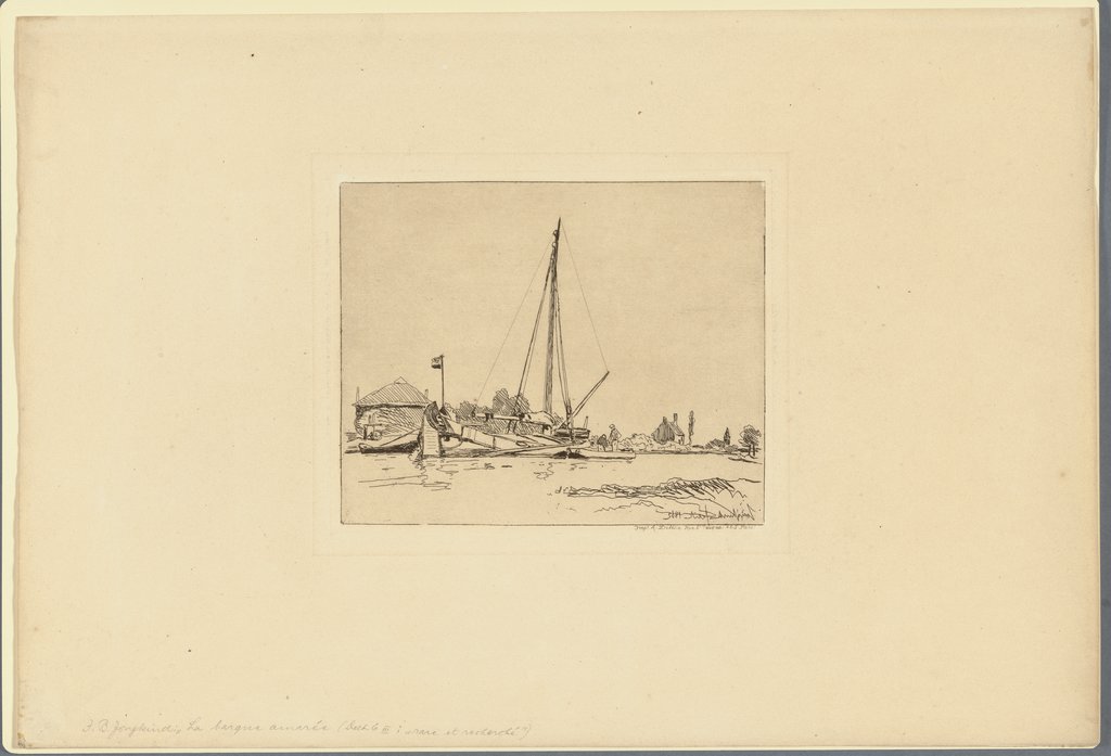 La Barque amarée, Johan Barthold Jongkind
