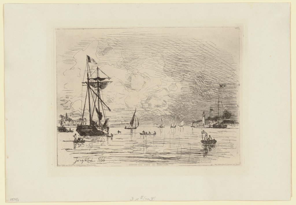 Sortie du Port de Honfleur, Johan Barthold Jongkind