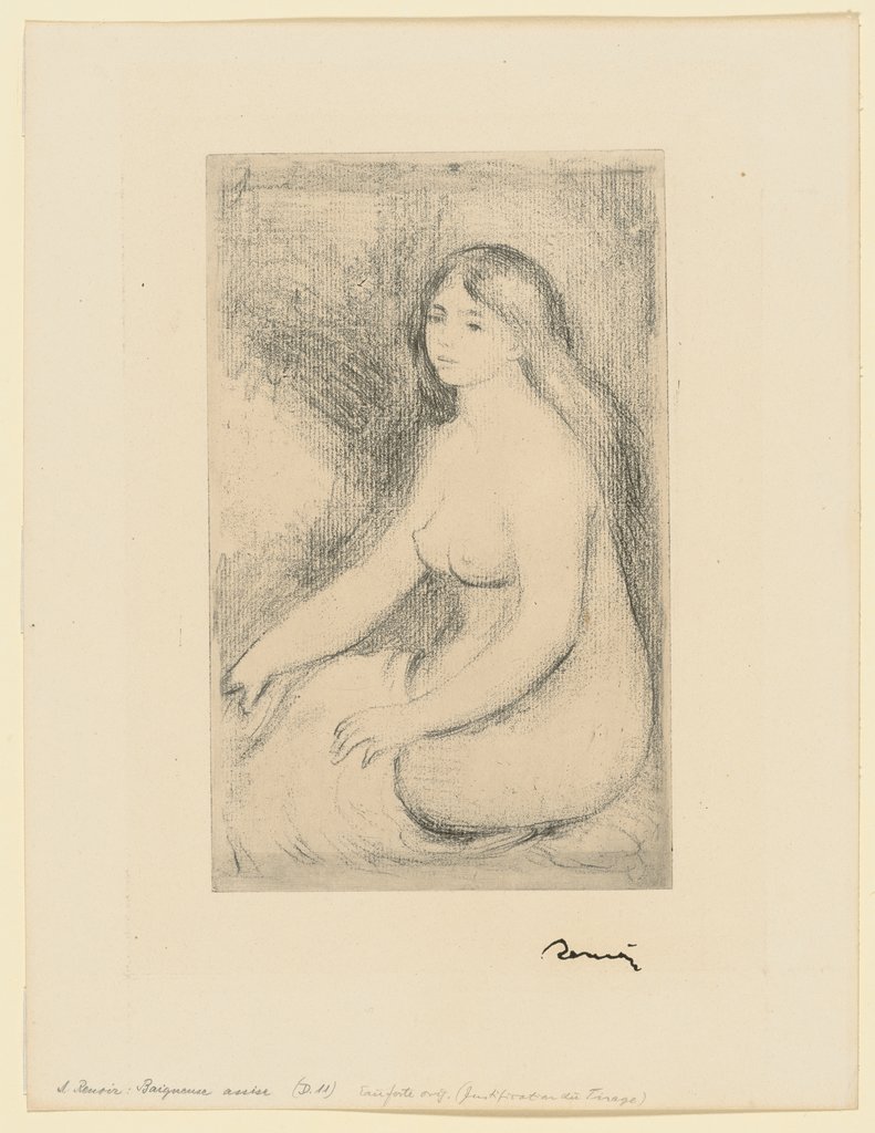 Baigneuse assise, Auguste Renoir